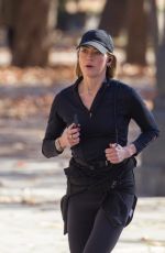 AMBER HEARD Out Jogging in Madrid 12//08/2024