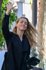 AMBER HEARD Out Jogging in Madrid 12//08/2024