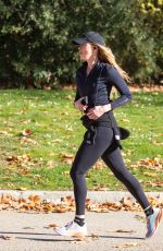 AMBER HEARD Out Jogging in Madrid 12//08/2024