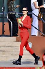 AMELIA HAMLIN Grabs Matcha After Workout at Alo Gym in Los Angeles 12/23/2024