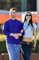 AMELIA HAMLIN Out with Mystery Man in West Hollywood 12/18/2024