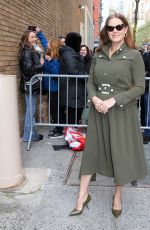AMY ADAMS Arrives at Live with Kelly and Mark in New York 12/04/2024