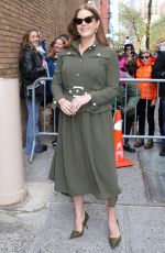 AMY ADAMS Arrives at Live with Kelly and Mark in New York 12/04/2024