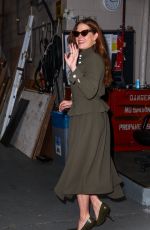 AMY ADAMS Arrives at Live with Kelly & Mark in New York 12/04/2024