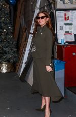 AMY ADAMS Arrives at Live with Kelly & Mark in New York 12/04/2024