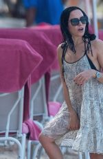 ANDREA COR Out on the Beach at Sandy Lane Hotel in Barbados 12/22/2024
