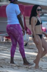 ANDREA COR Out on the Beach at Sandy Lane Hotel in Barbados 12/22/2024