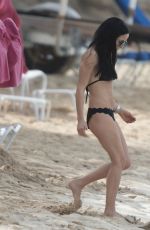ANDREA CORR in Bikini at Beach at Sandy Lane Hotel in Barbados 12/24/2024