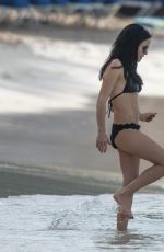 ANDREA CORR in Bikini at Beach at Sandy Lane Hotel in Barbados 12/24/2024