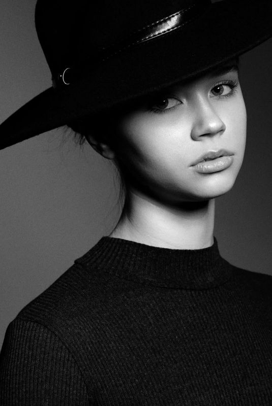 ANGELINA POLIKARPOVA - Black and White Photoshoot, December 2024