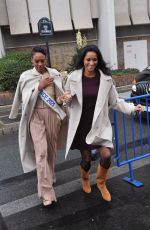 ANGELIQUE ANGARNI-FILOPON and CINDY FABRE Arrives at Europe Radio Station Studios in Paris 12/16/2024