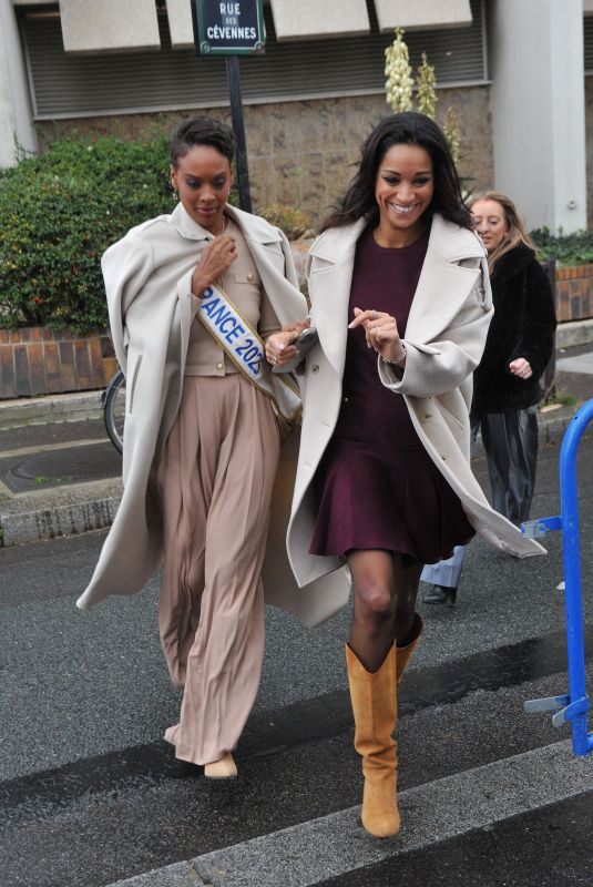ANGELIQUE ANGARNI-FILOPON and CINDY FABRE Arrives at Europe Radio Station Studios in Paris 12/16/2024