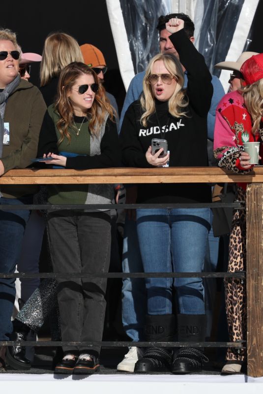 ANNA KENDRICK and REBEL WILSON at a Polo Game in Aspen 12/19/2024