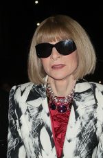 ANNA WINTOUR Arrives at Vas J Morgan British Fashion Awards Afterparty in London 12/02/2024