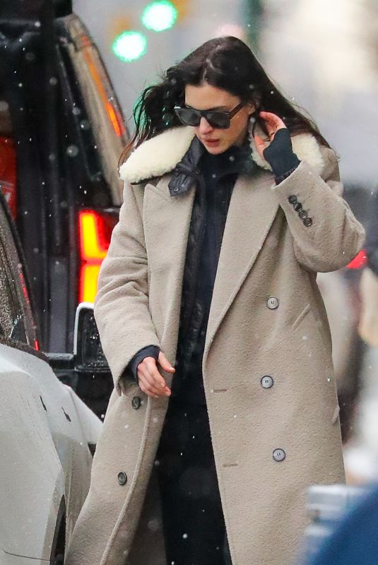 ANNE HATHAWAY Out and About in New York 12/20/2024