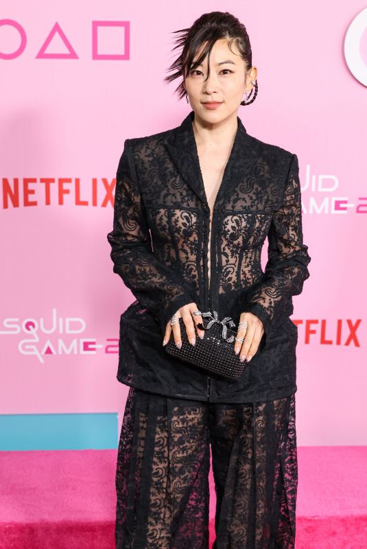 ARDEN CHO at Squid Game Season 2 Premiere and Fan Event in Los Angeles 12/12/2024