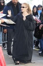 ARIANA GRANDE Arrives at Drew Barrymore Show in New York City 12/03/2024