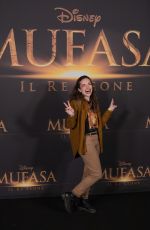 ARIANNA CRAVIOTTO at Mufasa: The Lion King Premiere in Milan 12/17/2024