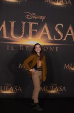 ARIANNA CRAVIOTTO at Mufasa: The Lion King Premiere in Milan 12/17/2024