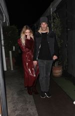 ASHLEY BENSON and Brandon Davis Leaves Italian Restaurant Giorgio Baldi in Santa Monica 12/18/2024