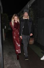 ASHLEY BENSON and Brandon Davis Leaves Italian Restaurant Giorgio Baldi in Santa Monica 12/18/2024