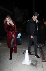 ASHLEY BENSON and Brandon Davis Leaves Italian Restaurant Giorgio Baldi in Santa Monica 12/18/2024