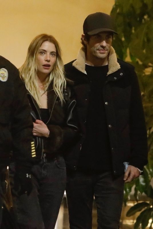ASHLEY BENSON and Brandon Davis Leaves Kia Forum in Inglewood 12/15/2024