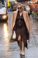 ASHLEY ROBERTS Arrives at Heart Radio Studios in London 12/13/2024