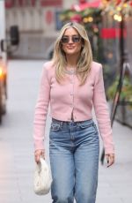ASHLEY ROBERTS Leaves Heart Radio in London 12/04/2024