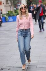 ASHLEY ROBERTS Leaves Heart Radio in London 12/04/2024