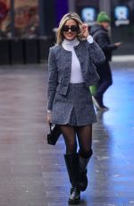 ASHLEY ROBERTS Leaves Heart Radio in London 12/16/2024