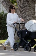 ASHLEY TISDALE Out for a Stroll with Her Newborn Baby in Los Angeles 12/08/2024