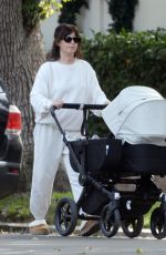 ASHLEY TISDALE Out for a Stroll with Her Newborn Baby in Los Angeles 12/08/2024