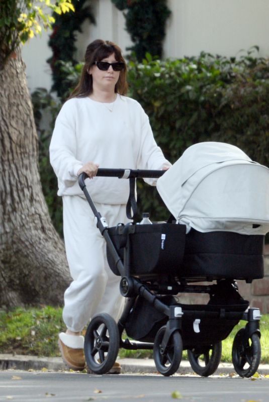 ASHLEY TISDALE Out for a Stroll with Her Newborn Baby in Los Angeles 12/08/2024