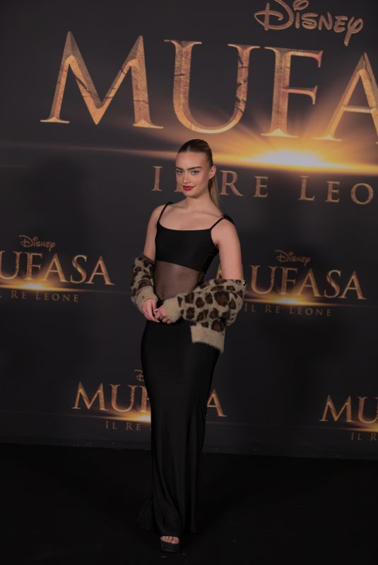 ASIA BUSCIANTELLA at Mufasa: The Lion King Premiere in Milan 12/17/2024