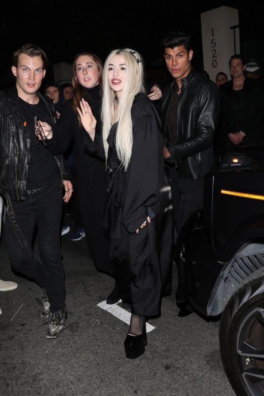 AVA MAX Leaves Seth MacFarlane’s Annual Christmas Party in Los Angeles 12/14/2024