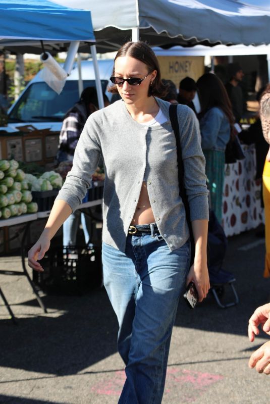 AVA MICHELLE Out Shopping at Studio City Farmers Market 12/01/2024