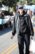 AVA MICHELLE Out Shopping at the Farmer