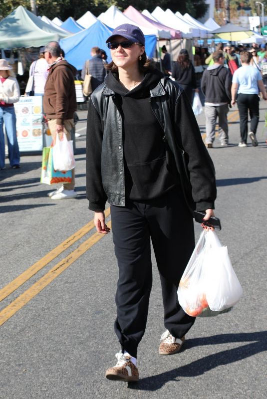 AVA MICHELLE Out Shopping at the Farmer