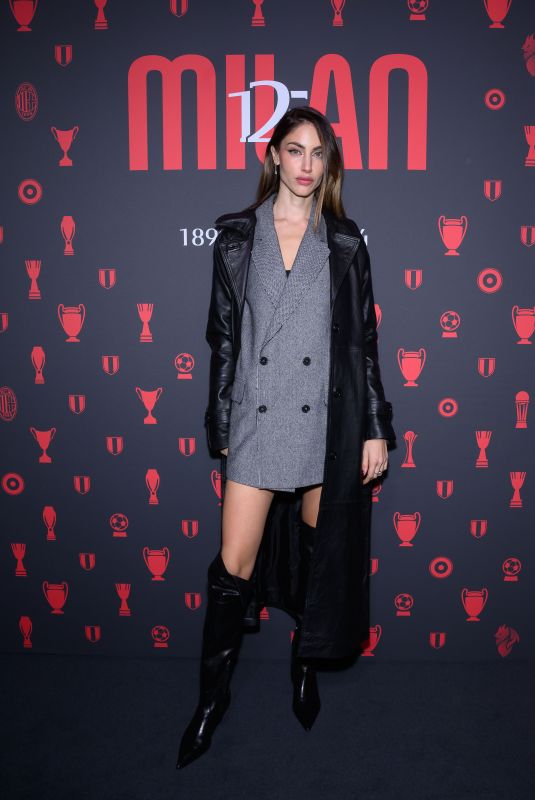 BEATRICE MARCHETTI at 125th Anniversary of Football Team AC Milan party at Armani Theatre in Milan 12/16/2024