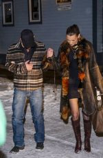 BELLA HADID and Adan Banuelos Leaves Matsuhisa in Aspen 12/31/2024