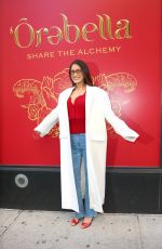 BELLA HADID Outside Her Pop-up shop for OREBELLA in Manhattan 12/14/2024