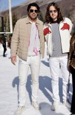 BILLIE LOURD, RILEY KEOUGH, JAMIE MIZRAHI and Jeremy Pope at St. Regis World Snow Polo Championships at Rio Grande Park 12/19/2024