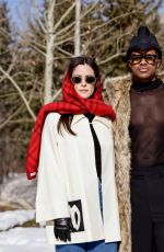 BILLIE LOURD, RILEY KEOUGH, JAMIE MIZRAHI and Jeremy Pope at St. Regis World Snow Polo Championships at Rio Grande Park 12/19/2024