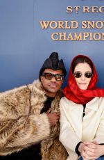 BILLIE LOURD, RILEY KEOUGH, JAMIE MIZRAHI and Jeremy Pope at St. Regis World Snow Polo Championships at Rio Grande Park 12/19/2024