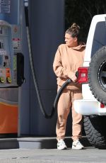 BRITTANY CATWRIGHT at a Gas Station in Los Angeles 12/10/2024