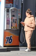 BRITTANY CATWRIGHT at a Gas Station in Los Angeles 12/10/2024