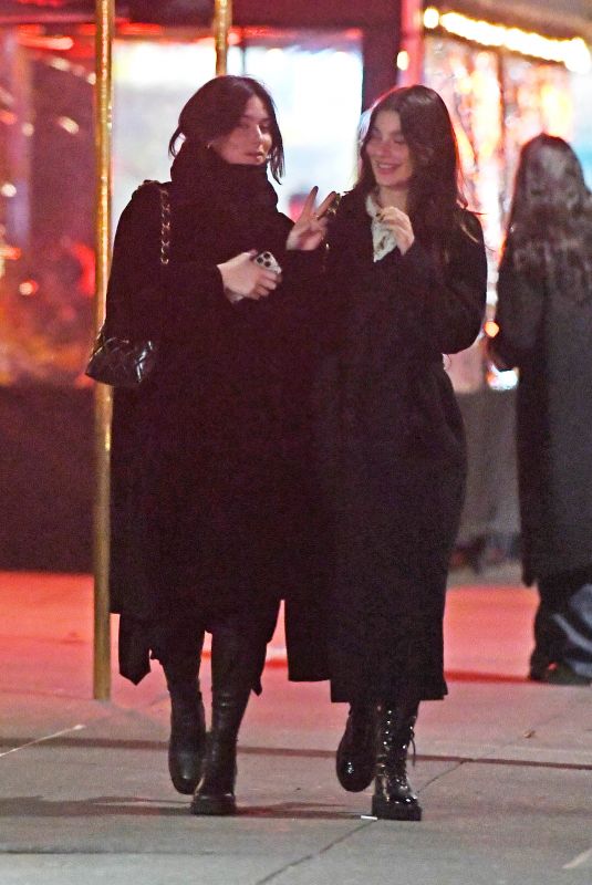 CAMILA MORRONE and GRACIE ABRAMS Out for Dinner in New York 12/22/2024