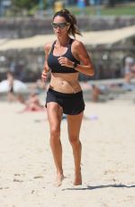 CANDICE WARNER Workout at Coogee Beach 12/02/2024