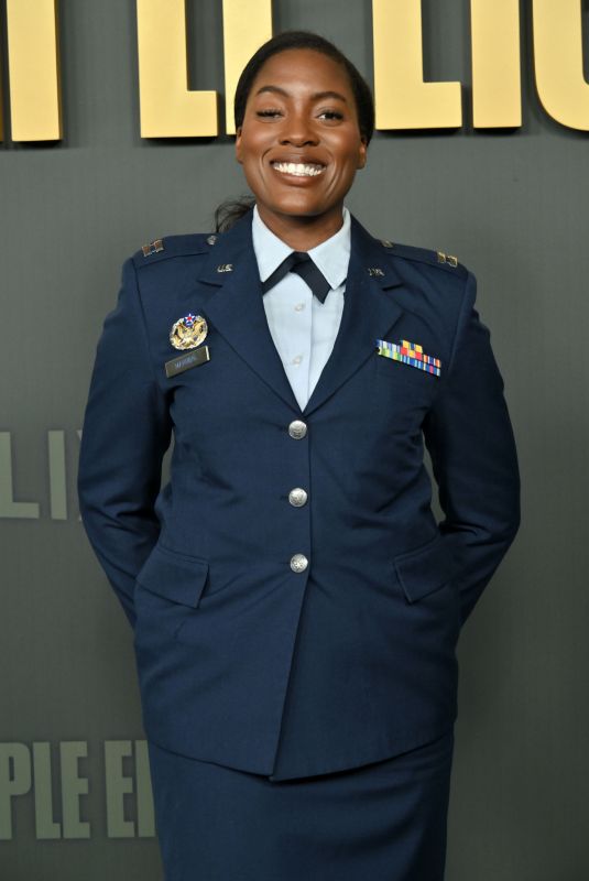CAPT. JASMINE MANNING at The Six Triple Eight Premiere at Egyptian Theatre Hollywood in Los Angeles 12/03/2024